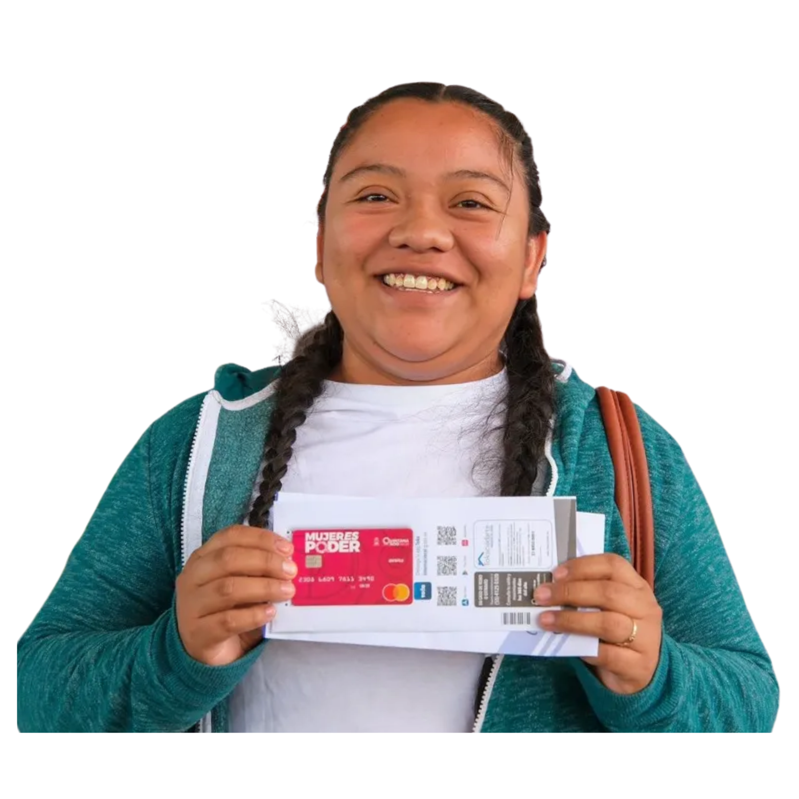 Mujer beneficiaria del programa